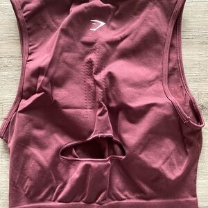 Gymshark Burgundy Sleeveless Athletic Top